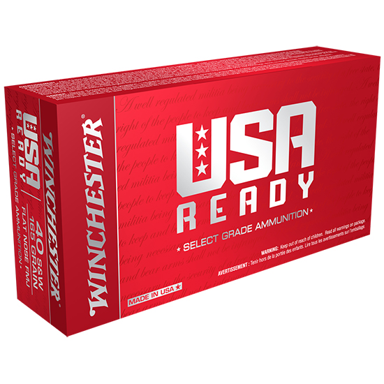 WINCHESTER AMMO READY 40SW 165GR FMJ 50/10