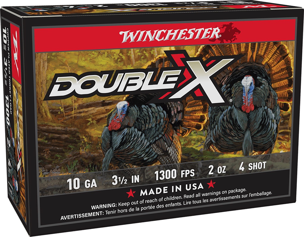 WINCHESTER AMMO DOUBLE X 10GA 3.5 2OZ #4 10/10