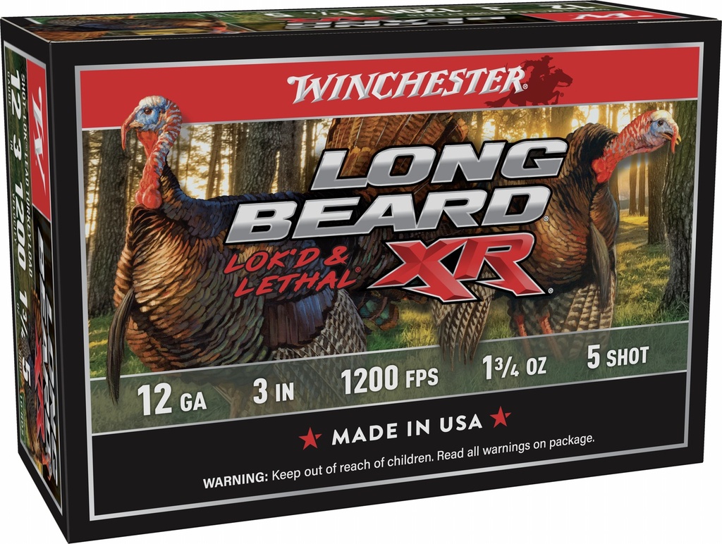 WINCHESTER AMMO LONG BEARD XR TKY 12GA 3 1-3/4OZ #5 10/10