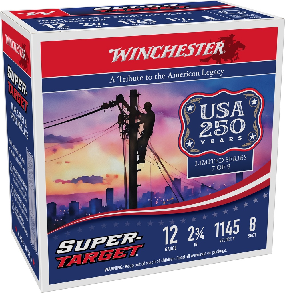WINCHESTER AMMO SUPER TARGET 250TH 12GA LT 2.75 #8 250RD