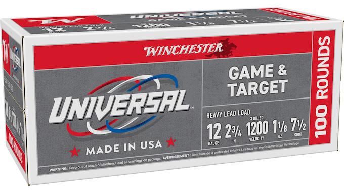 WINCHESTER AMMO UNIVERSAL 12GA 2.75 #7.5 1-1/8OZ 100/2