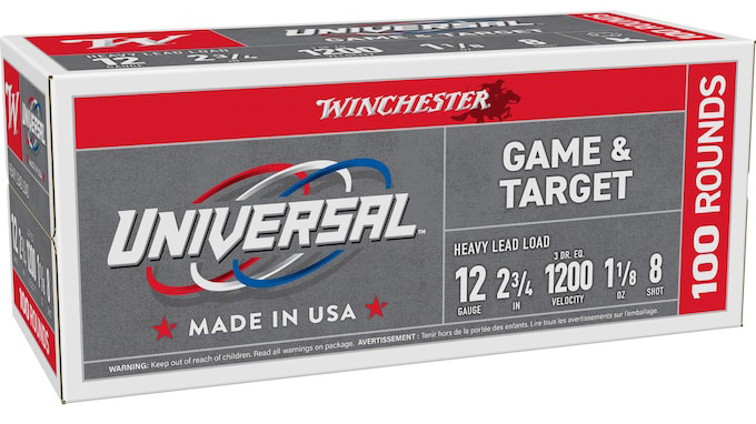 WINCHESTER AMMO UNIVERSAL 12GA 2.75 #8 1-1/8OZ 100/2