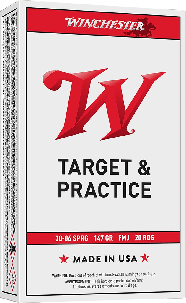 WINCHESTER AMMO USA 30-06 147GR FMJ 20/10