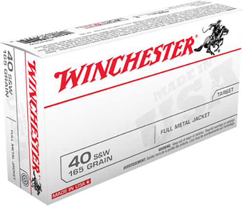 WINCHESTER AMMO USA 40SW 165GR FMJ FN 50/10