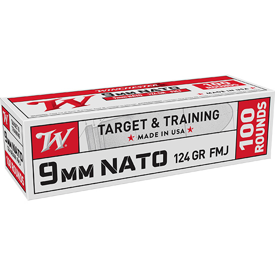 WINCHESTER AMMO USA 9MM NATO 124GR FMJ 100/10 (1050)