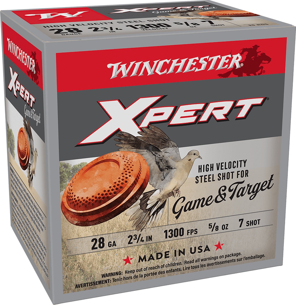 WINCHESTER AMMO XPERT HV STEEL GAME 28GA 2.75 #7 25/10