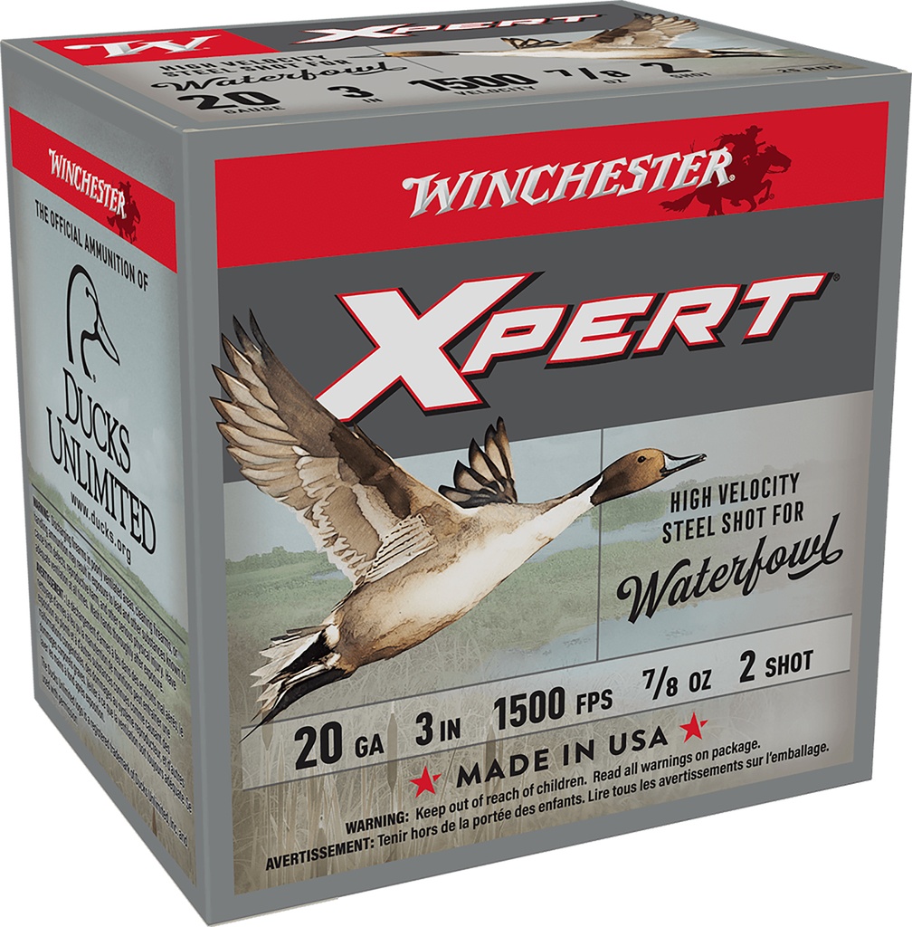 WINCHESTER AMMO XPERT WATERFOWL 20GA 3 7/8OZ #2 25/10