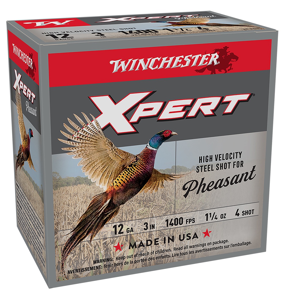 WINCHESTER AMMO XPERT PHEASANT 12GA 3 1-1/4OZ #4 25/10