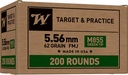 WINCHESTER AMMO LC 5.56MM M855 62GR FMJ 200/4 (384)