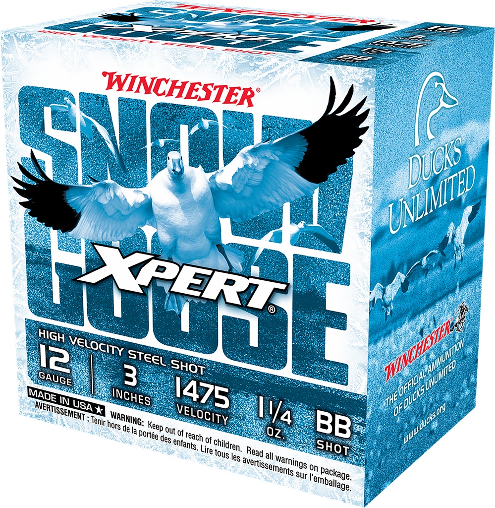 WINCHESTER AMMO XPERT SNOW 12GA 3 BB  1-1/4 OZ 25/10