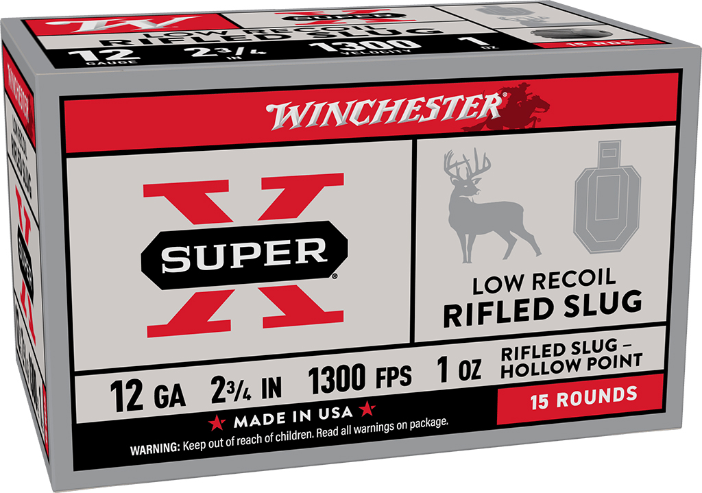 WINCHESTER AMMO SUPER-X RIFLED SLUG 12GA 2.75 1OZ LR 15/10
