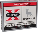 WINCHESTER AMMO SUPER-X RIFLED SLUG 20GA 2.75 3/4OZ  5/50