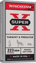 WINCHESTER AMMO SUPER-X 223REM 55GR PSP 20/10
