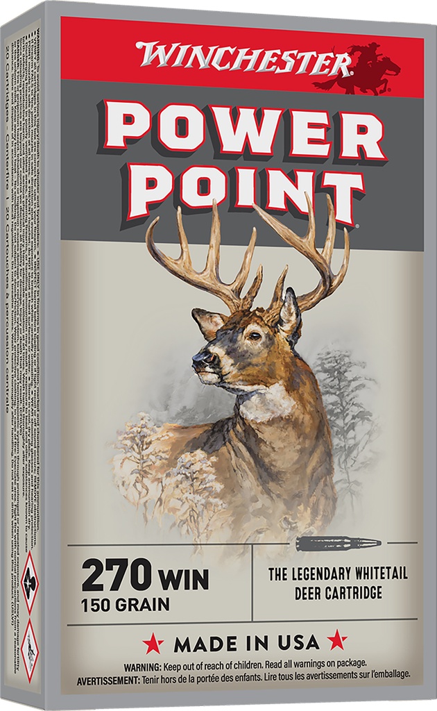 WINCHESTER AMMO POWER-POINT 270WIN 150GR 20/10