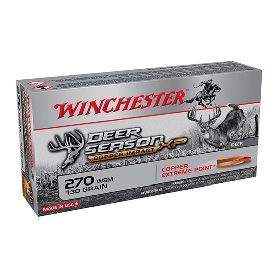 WINCHESTER AMMO COPPER IMPACT 270WSM 130GR LF 20/10
