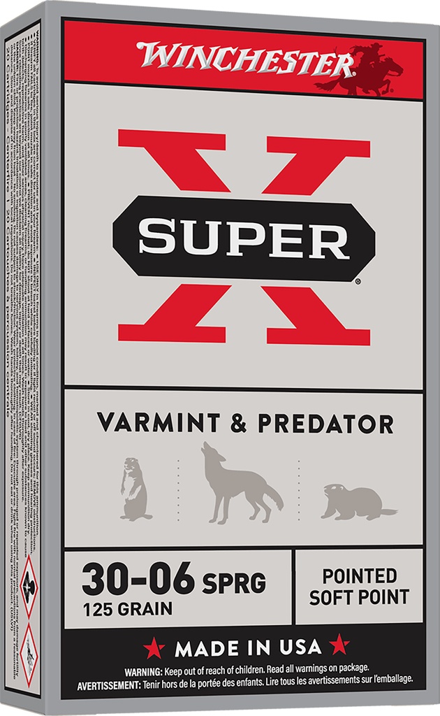WINCHESTER AMMO SUPER-X 30-06 125GR PSP 20/10