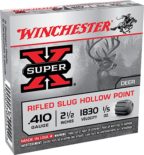WINCHESTER AMMO SUPER-X RIFLED SLUG 410GA 2.5 1/5OZ 15/10