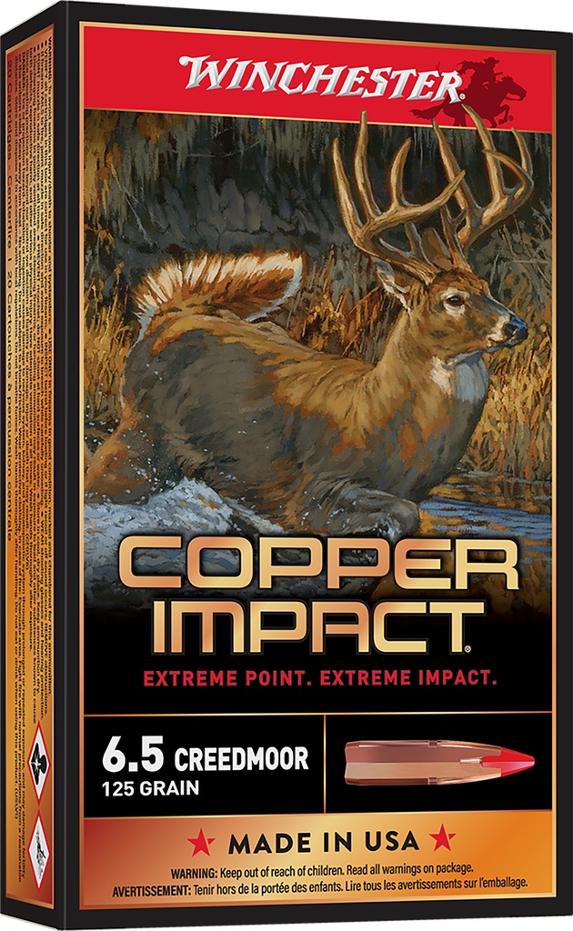 WINCHESTER AMMO COPPER IMPACT 6.5CREED 125GR LF 20/10
