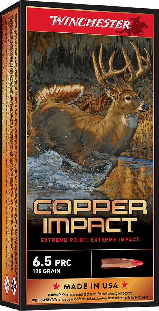 WINCHESTER AMMO COPPER IMPACT 6.5PRC 125GR LF 20/10