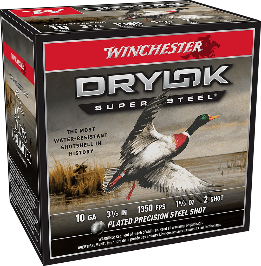 WINCHESTER AMMO DRYLOK SUPER STEEL 10GA 1 5/8OZ #2 25/10