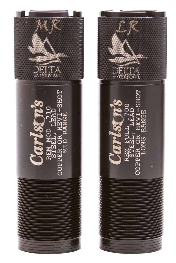 Carlsons Carlson's Choke Tubes 07260 Delta Waterfowl  Remington Rem Choke 12 Gauge Mid/Long Range Knurled 17-4 Stainless Steel