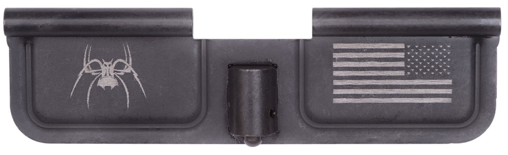 Spikes SED7010 Ejection Port Door Spider and Flag AR-15 Black Phosphate Steel