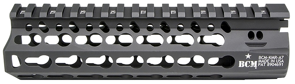 Bravo BCM KMRA7556BK KMR Alpha Handguard 7" Keymod Style Made of Aluminum with Black Anodized Finish for AR-15