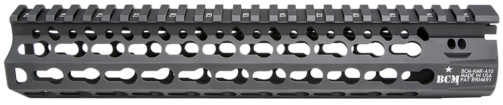 Bravo BCM KMRA10556BK KMR Alpha Handguard 10" Keymod Style Made of Aluminum with Black Anodized Finish for AR-15
