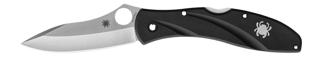Spyderco C66PBK3 Centofante 3  3.14" Folding Drop Point Plain VG-10 SS Blade Black FRN Handle Includes Pocket Clip