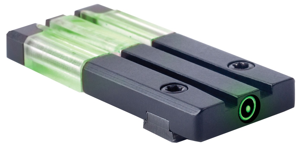 MEPRO USA LLC Meprolight USA 631013108 FT Bullseye Rear Sight Green Tritium FO/Black Frame Compatible w/Glock Gen 1-5 (Except MOS), Dovetail Mount