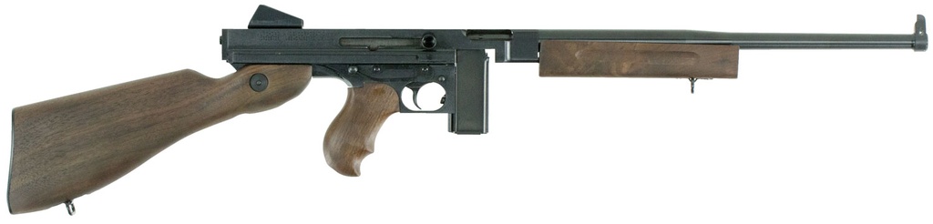 Thompson TM110S M1 Carbine Lightweight Carbine 45 ACP Caliber with 16.50" Barrel, 10+1 Capacity (Stick), Blued Metal Finish, American Walnut Stock Wood Grip Right Hand