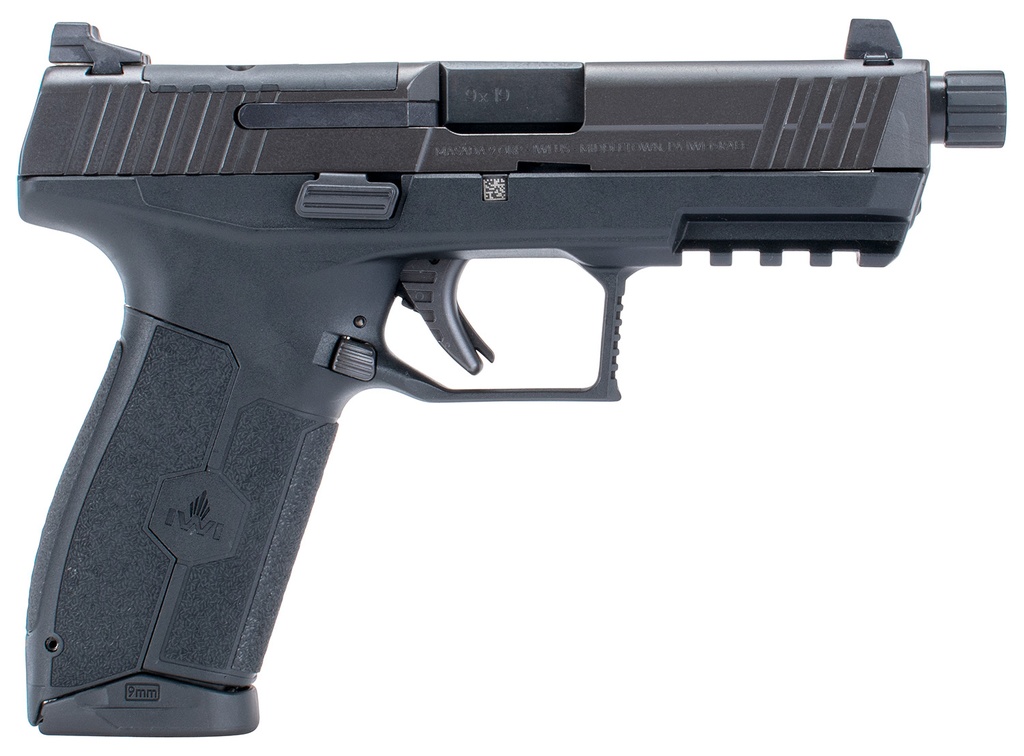 IWI - Israel Weapon Industries MASADA OR 9MM POLY BLACK 17+1 THREADED BARREL