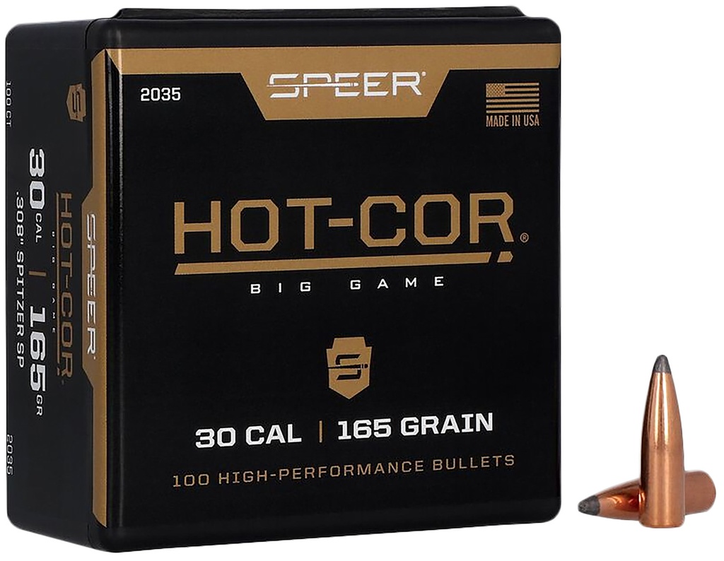 Speer 2035 Rifle Hunting Hot-Cor .308 165 gr Spitzer Soft Point
