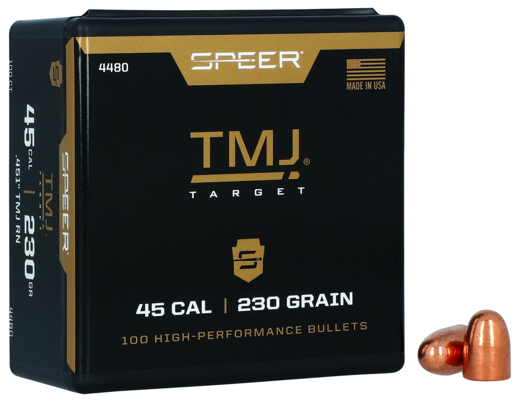 Speer 4480 TMJ  45Cal 230gr Total Metal Jacket 100 Per Box/5 Case