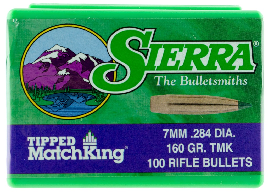 Sierra 7660 Tipped MatchKing  7mm 160gr Tipped MatchKing 100/Box