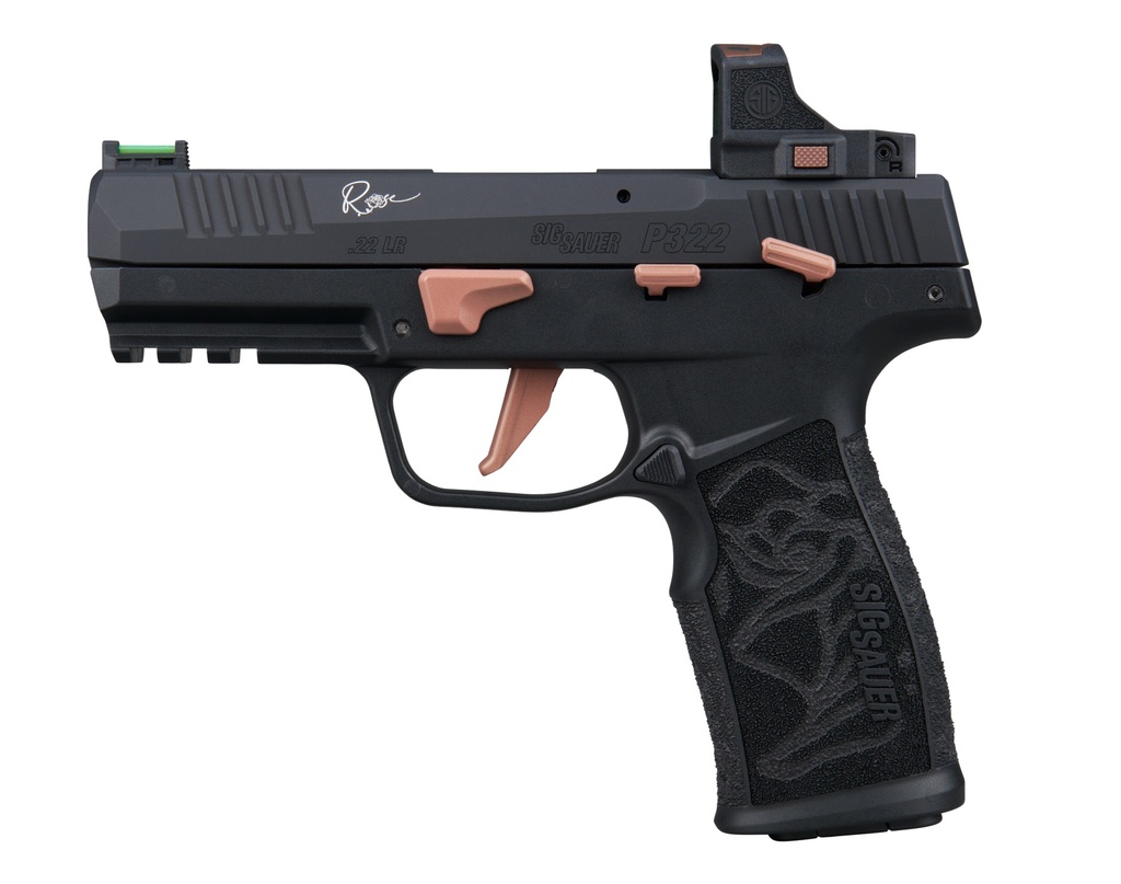 SIG SAUER P322 ROSE 22LR BLACK 4" 10+1 ROM