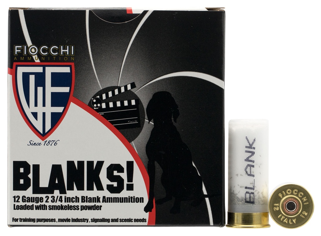 Fiocchi 12BLANK Shotgun Blank 25 Per Box/10 Case