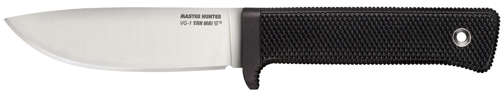 Cold Steel 36JSK Master Hunter  4.50" Fixed Plain Drop Point VG-1 San Mai III Blade/Black Kray-Ex Handle