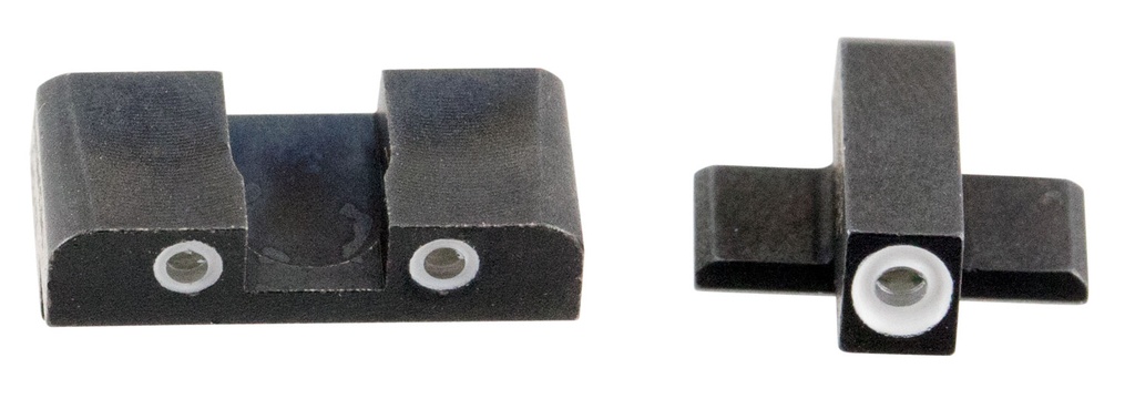 AmeriGlo SG161 Classic Tritium Sight Set for Sig Sauer  Green Tritium White Outline Front Sight-Green Tritium White Outline Rear Sight