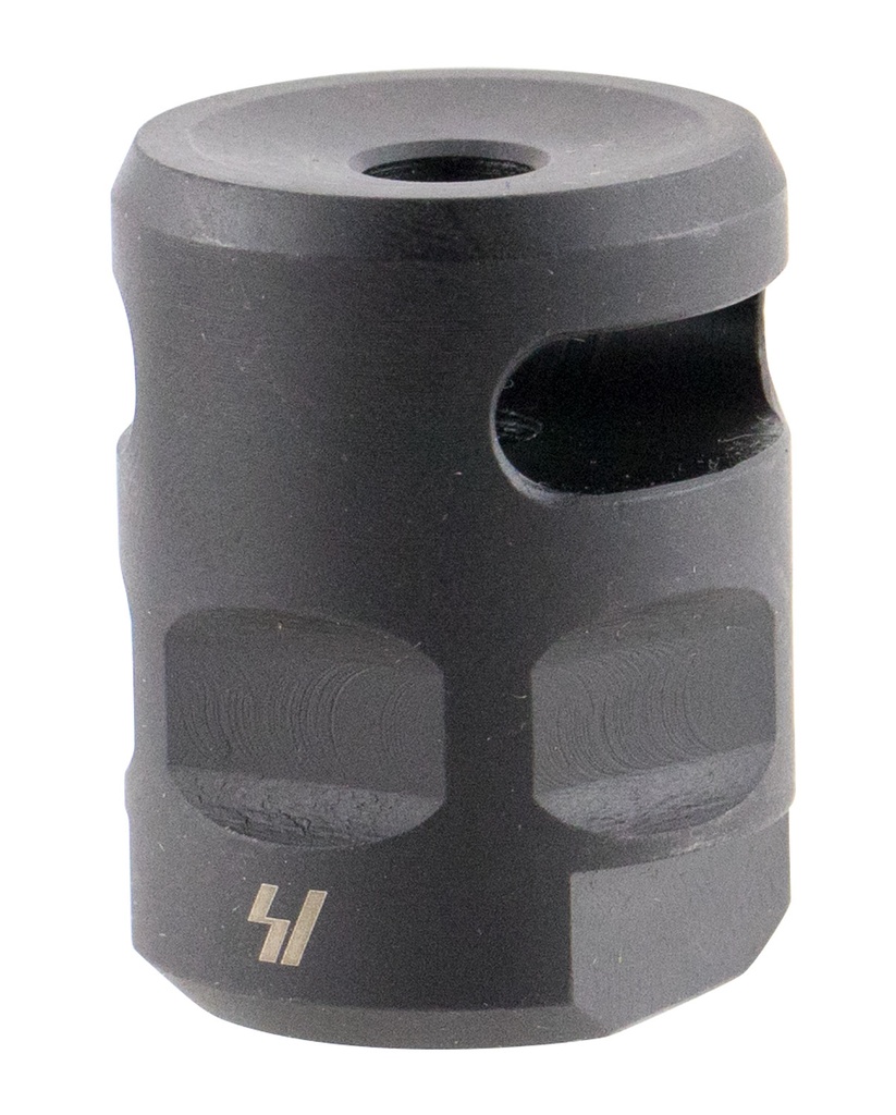 Strike Industries WHCOMP556 WarHog Comp  Black Steel with 1/2"-28 tpi Threads, 1.27" OAL & 0.26" Diameter for 223 Rem, 5.56x45mm NATO AR-Platform