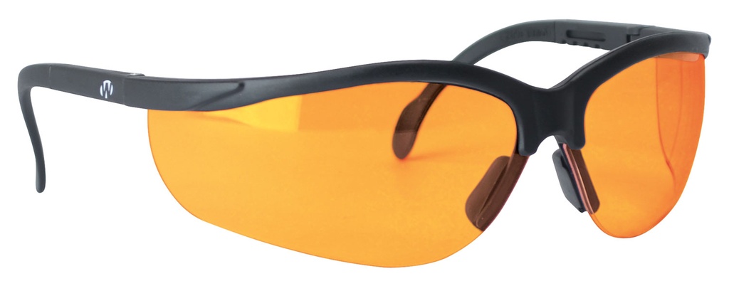 Walkers Game Ear Walker's GWPAMBLSG Sport Glasses  Adult Amber Lens Polycarbonate Black Frame