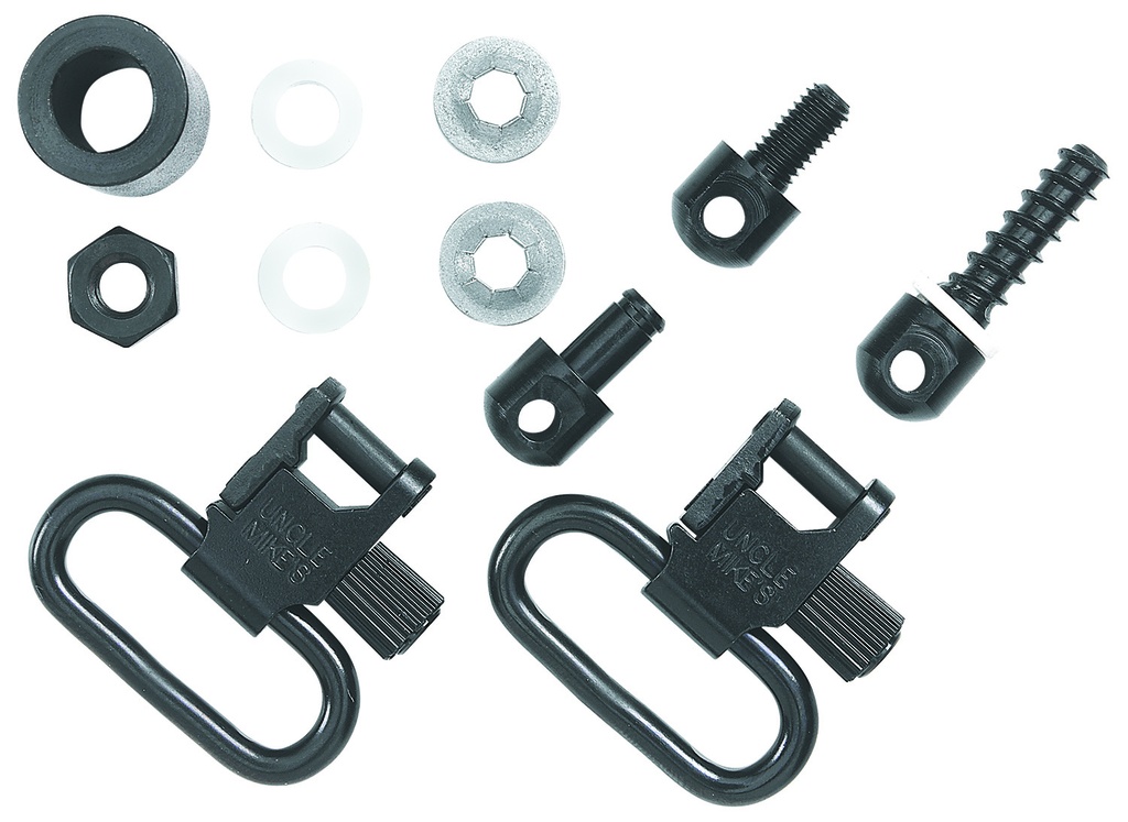 Uncle Mike's 12312 Super Swivel  Quick Detach 115 MCS Blued 1" Loop  Compatible w/Most Pump & Auto Shotguns