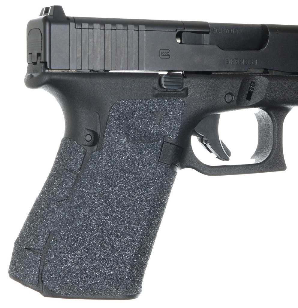 Talon Grips 382G Adhesive Grip  Glock Gen5 19/23/25/32/38/44 w/No Backstrap, Black Textured Granulate