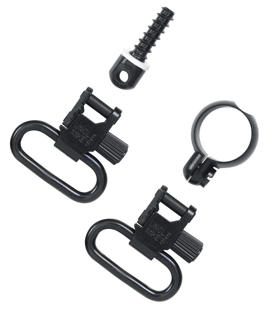Uncle Mike's 13412 Super Swivel  Quick Detach 115 RF Blued 1" Loop for Most 22 Cal Tube Diameter & .430-.455" Rifles (Except Win 94/22M US)