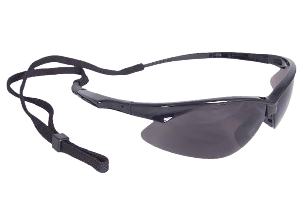 Radians OB120CS Outback Shooting Glasses Adult Smoke Gray Lens Anti-Fog Black Frame