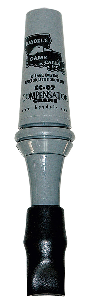 Haydels Haydel's Game Calls CC07 Compensator Sandhill Crane Crane Species Single Reed Open Call Gray Plastic