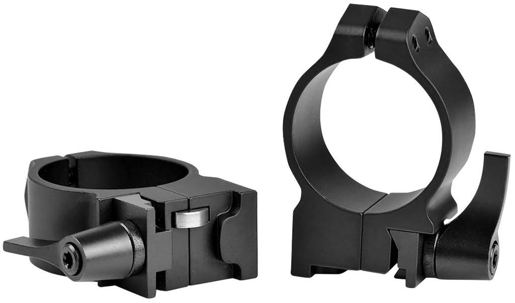 Warne 14RLM Maxima  Matte Black Steel 30mm Tube Medium 0 MOA, Fits Ruger No.1/Mini 14/Blackhawk