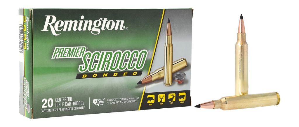 Remington Ammunition 27936 Premier Scirocco Bonded 300RUM 180gr Swift Scirocco Bonded 20 Per Box/10 Case
