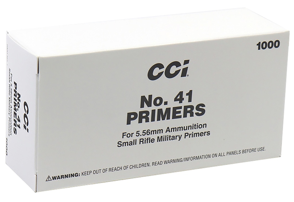 CCI 1 Mil-Spec No. 41 5.56x45mm NATO Rifle 1000/Box