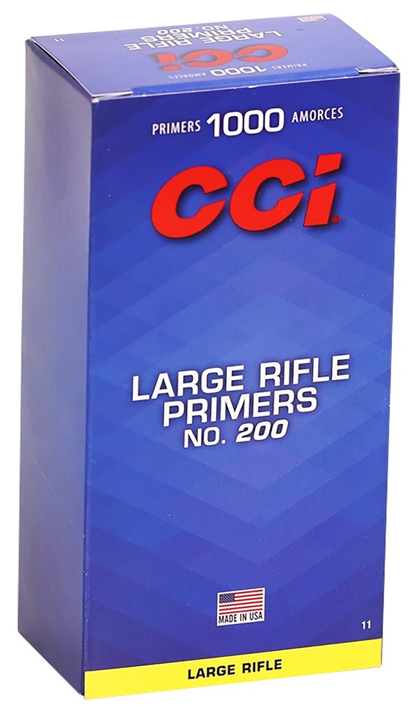 CCI 0011 Standard Rifle No. 200 Large Rifle Multi Caliber 1000/Box